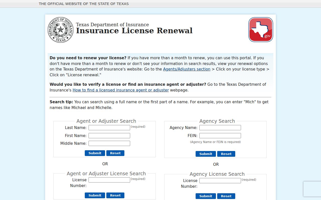 Keller resident lookup Texas insurance license search by person