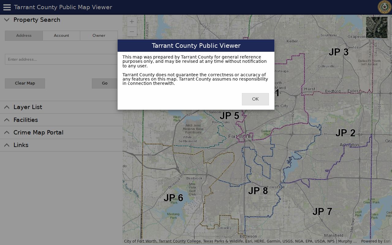 Keller street directory Tarrant County parcel map viewer